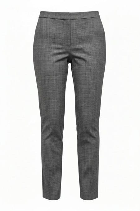Equinox Womens Straight Leg Pull-On Check Capri Pant