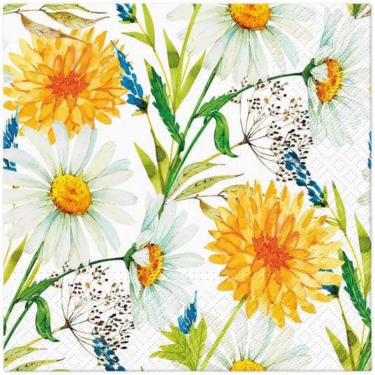 Paw Lunch Napkin 33cm - Summer Whisper