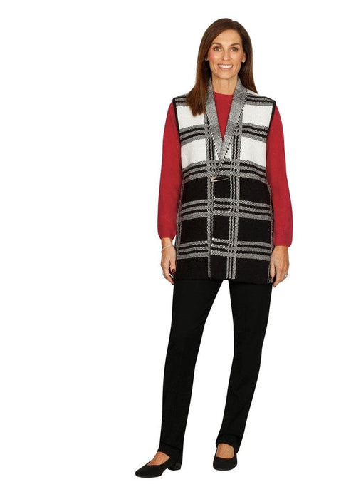 Jillian Womens Graduated Check Vest