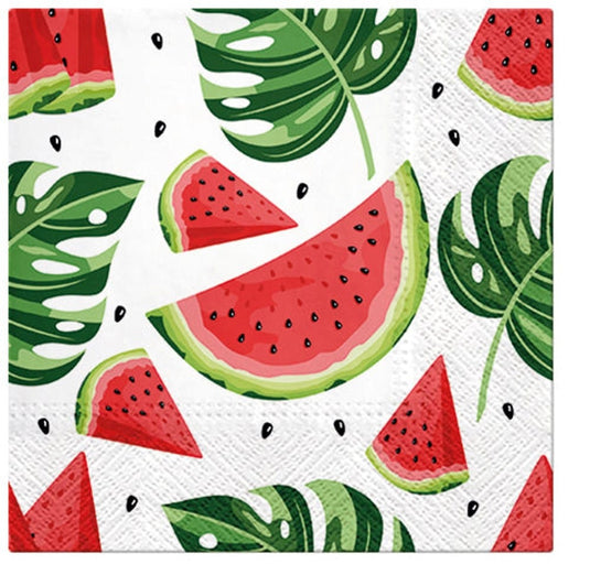 Paw Lunch Napkin 33cm - Tasty Watermelons