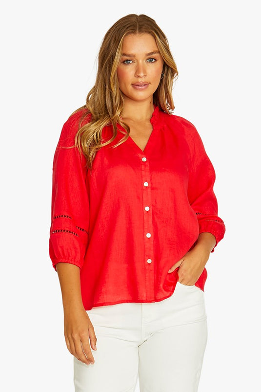Jump Womens Trim Detail Top