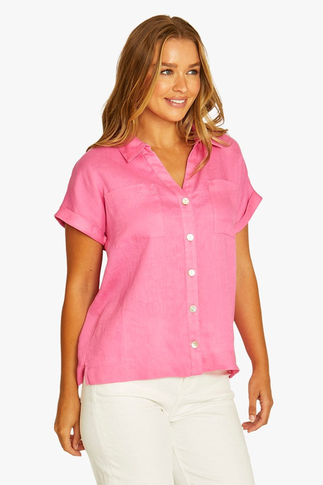 Load image into Gallery viewer, Jump Womens Open Neck Short Sleeve Shirt
