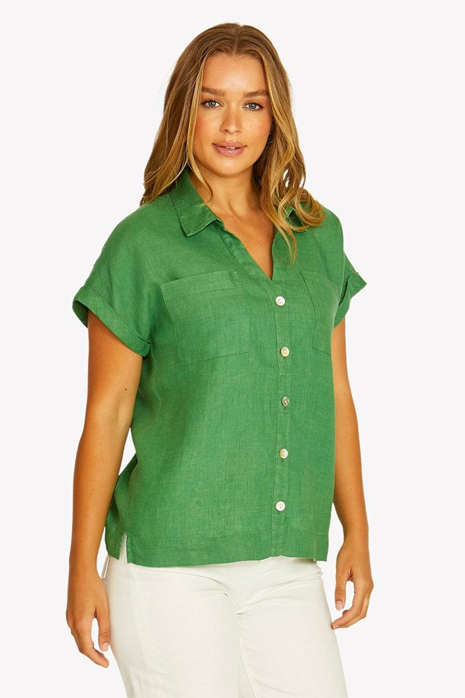Load image into Gallery viewer, Jump Womens Open Neck Short Sleeve Shirt
