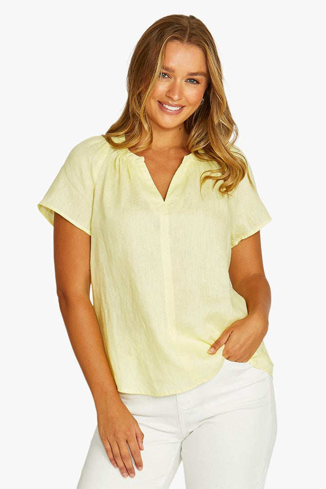 Load image into Gallery viewer, Jump Womens Shirred Neck Top
