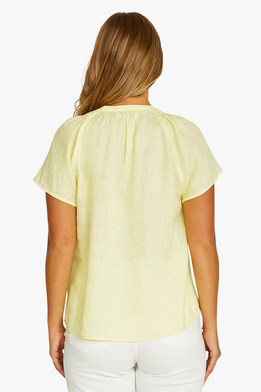 Jump Womens Shirred Neck Top