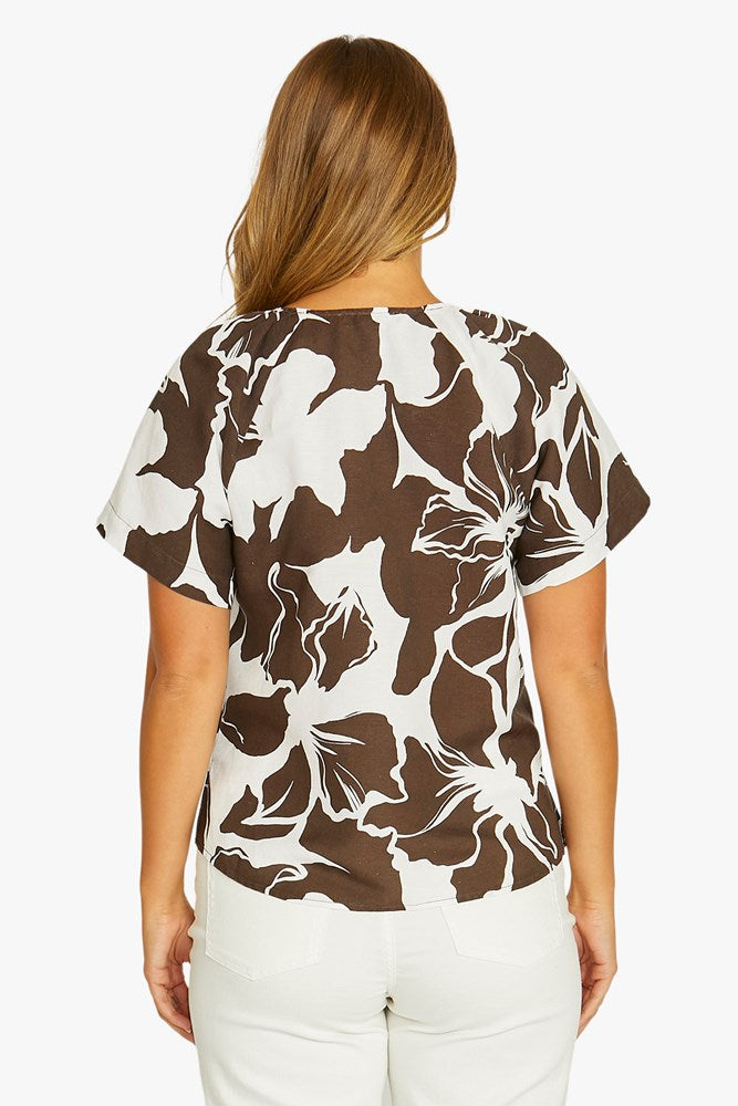 Load image into Gallery viewer, Jump Womens Lush Mono Flutter Top
