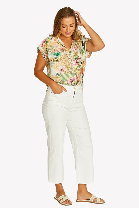 Jump Womens Resort Roses Top