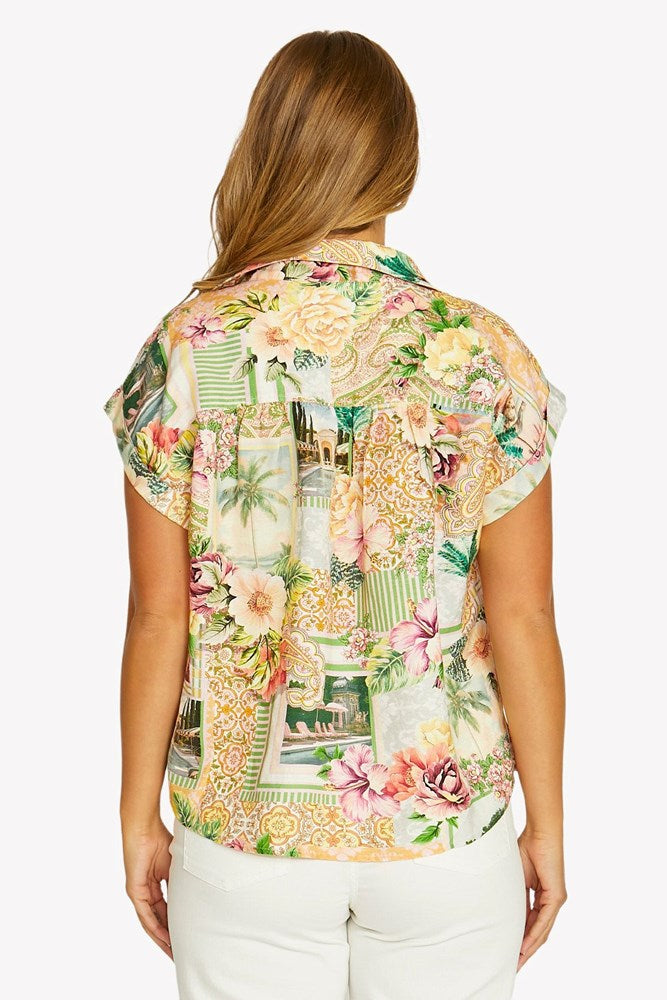 Load image into Gallery viewer, Jump Womens Resort Roses Top
