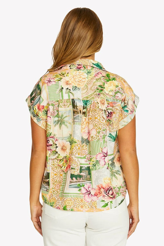 Jump Womens Resort Roses Top