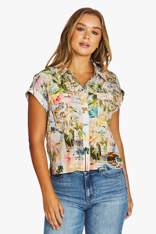 Jump Womens Vibrant Jungle Top
