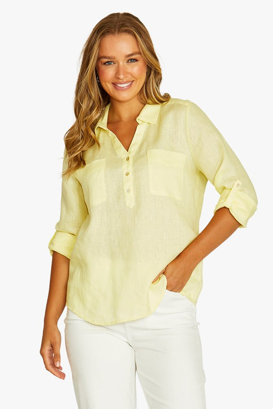 Jump Womens Half Placket Shirt - Sunshine
