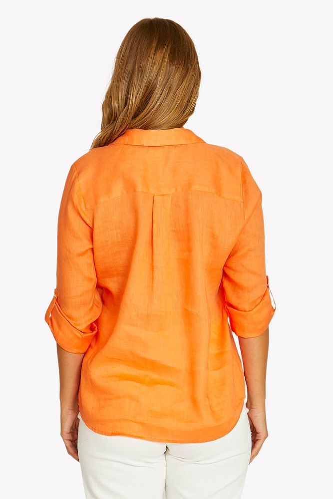 Load image into Gallery viewer, Jump Womens Half Placket Shirt - Tigerlily
