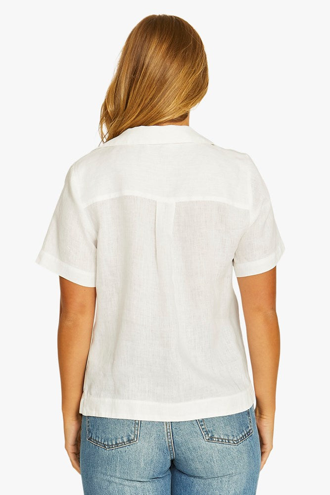 Load image into Gallery viewer, Jump Womens Open Collar Short Sleeve Top
