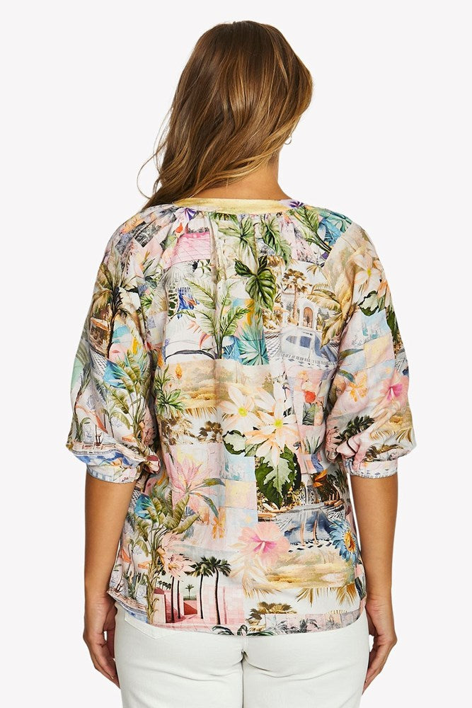 Load image into Gallery viewer, Jump Womens Poolside Glamour Button Top
