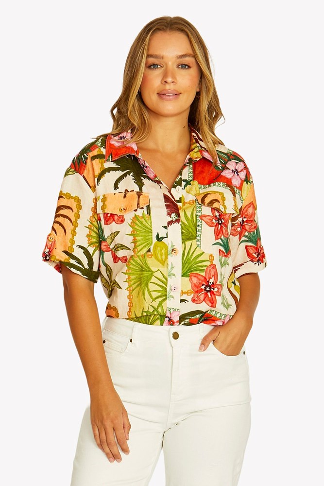 Load image into Gallery viewer, Jump Womens Wild Paradise 2 Pocket Shirt
