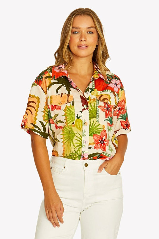 Jump Womens Wild Paradise 2 Pocket Shirt