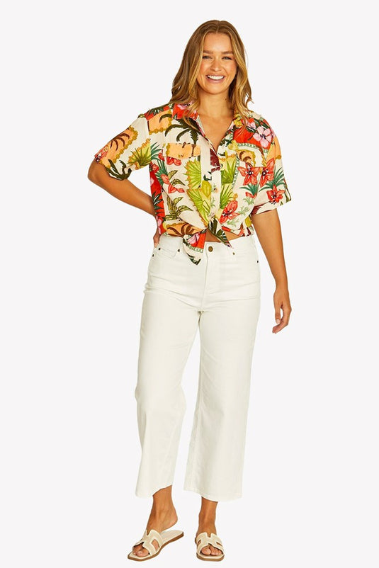 Jump Womens Wild Paradise 2 Pocket Shirt