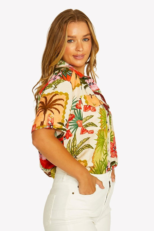 Jump Womens Wild Paradise 2 Pocket Shirt