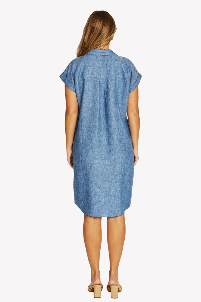 Load image into Gallery viewer, Jump Womens Shirt Dress with Pockets
