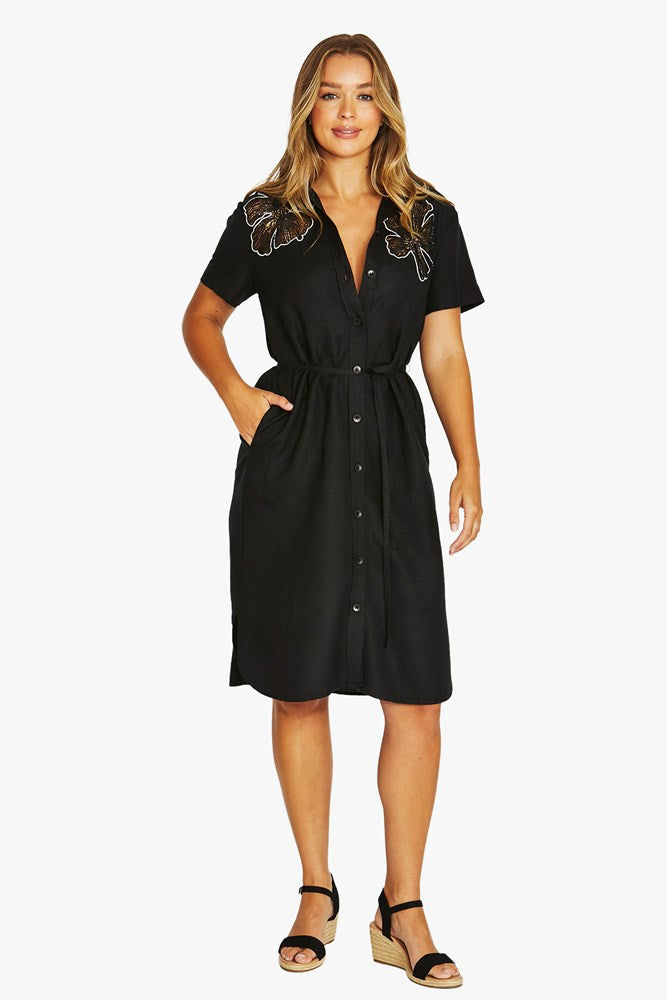 Load image into Gallery viewer, Jump Womens Flower Motif Dress
