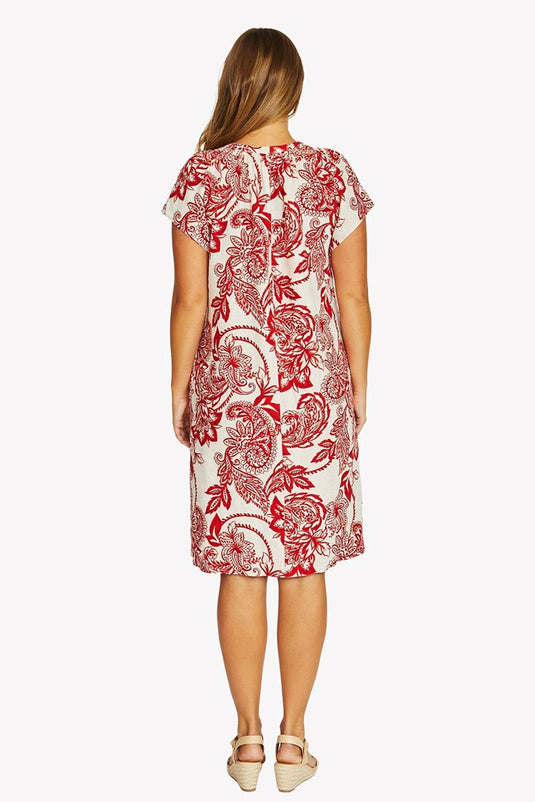 Jump Womens Bohemia Shirred Dress