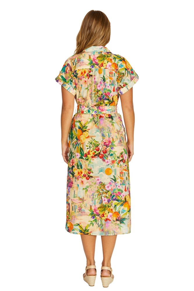 Load image into Gallery viewer, Jump Womens Amalfi Coast Belted Dress
