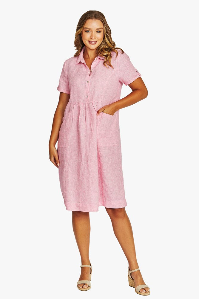 Load image into Gallery viewer, Jump Womens Mini Check Collared Dress
