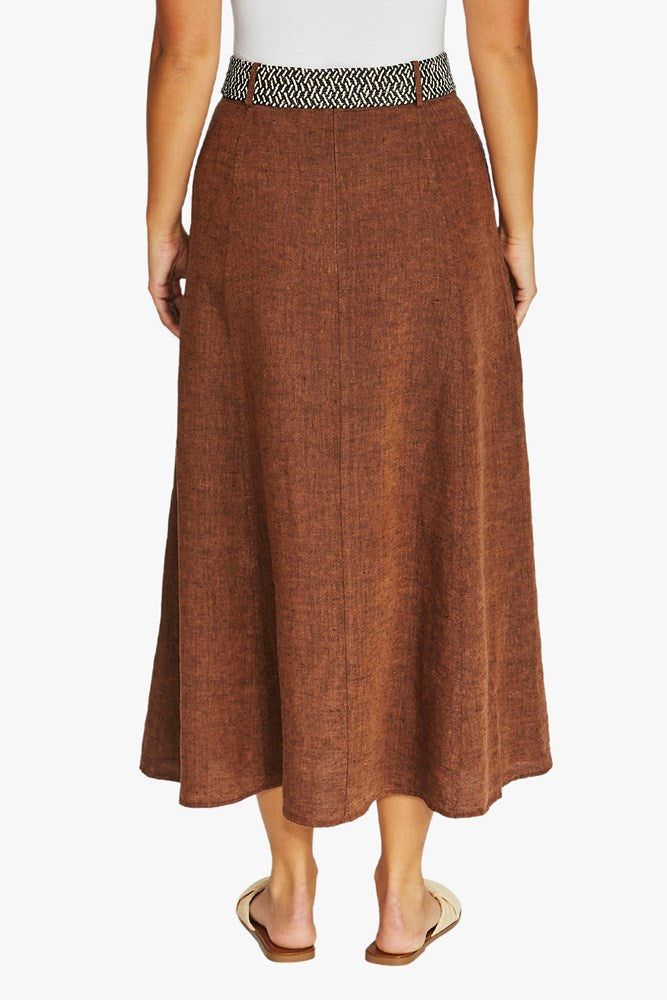 Load image into Gallery viewer, Jump Womens Belted Seam Skirt
