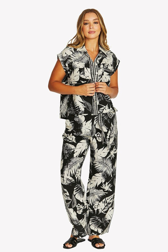 Jump Womens Palm Island Printed Pants