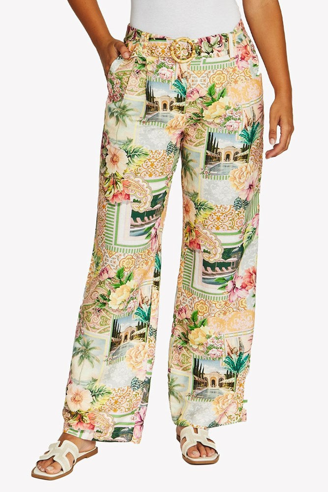 Load image into Gallery viewer, Jump Womens Resort Roses Printed Pants
