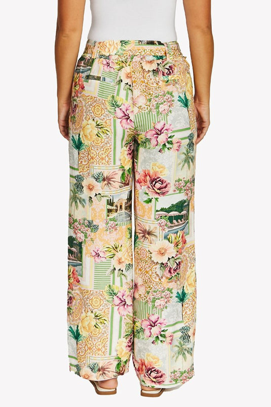 Jump Womens Resort Roses Printed Pants
