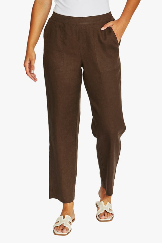 Jump Womens 7/8 Core Pants - Chocolate