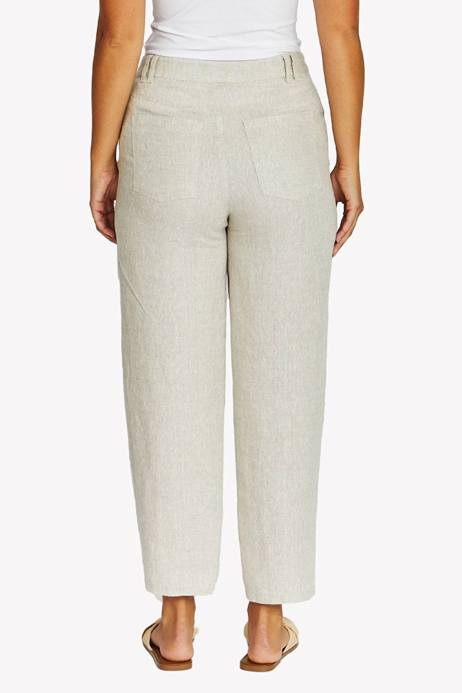 Load image into Gallery viewer, Jump Womens Barrel Leg Linen Jean

