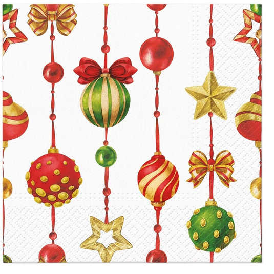 Paw Lunch Napkin 33cm - Adorned Ornaments