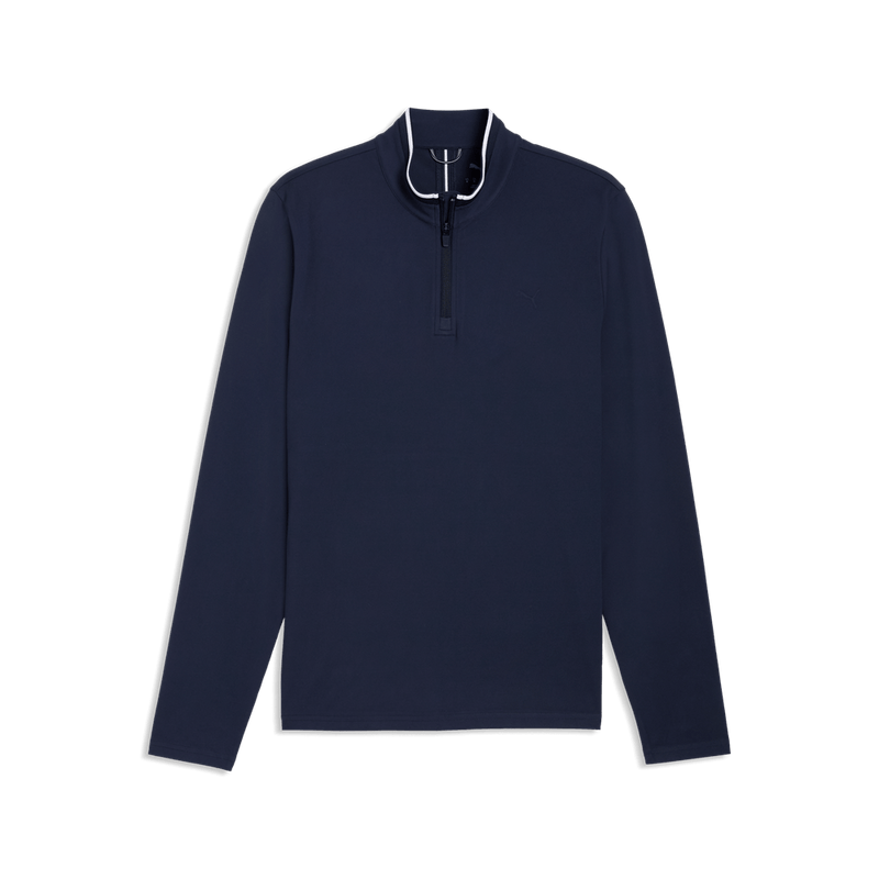 Load image into Gallery viewer, Puma Mens Cloudspun Quarter-Zip Training Jumper - Deep Navy
