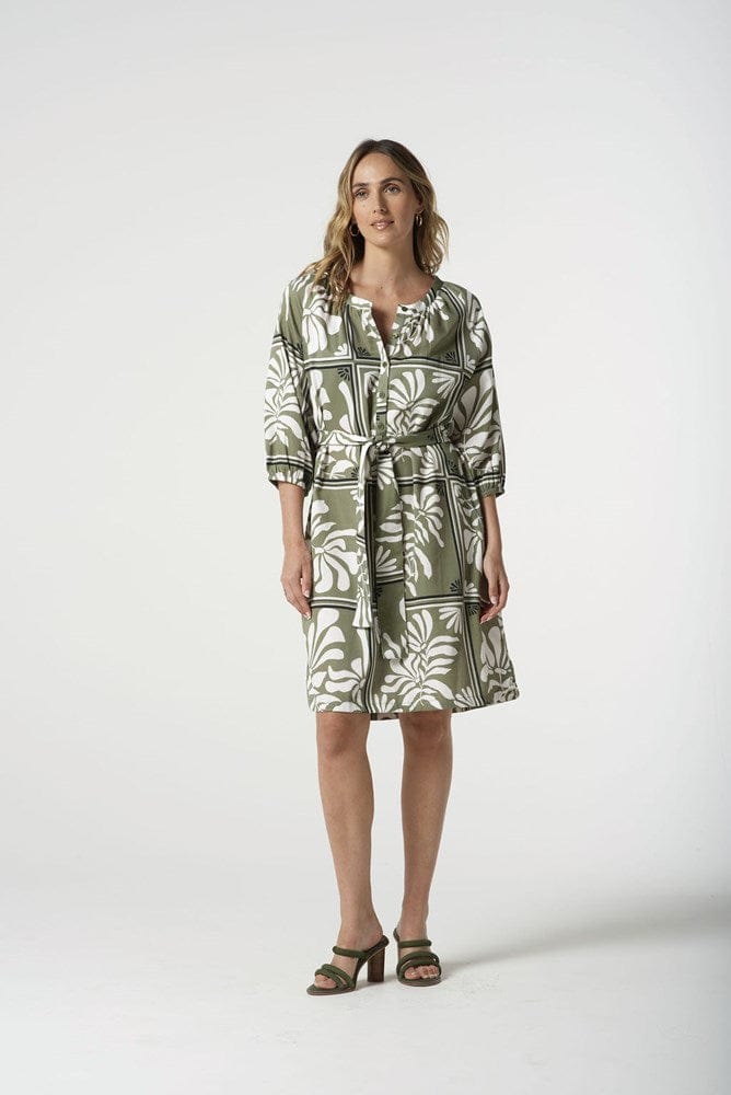 Load image into Gallery viewer, Goondiwindi Cotton Womens Raglan Dress with Placket
