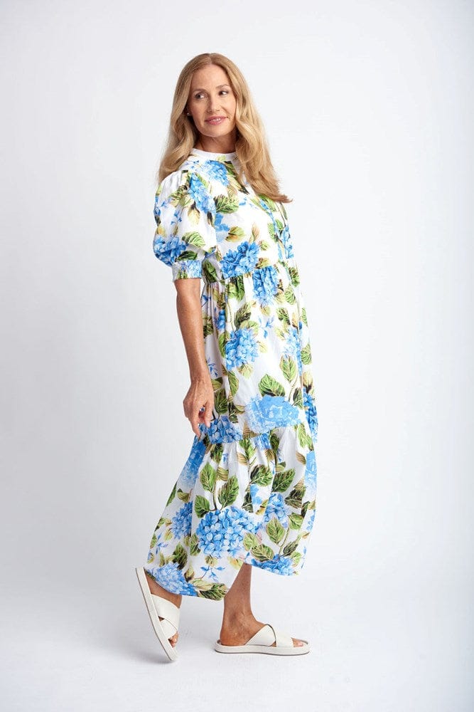 Load image into Gallery viewer, Goondiwindi Cotton Womens Dress Hydrangea Print
