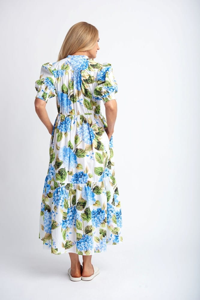 Load image into Gallery viewer, Goondiwindi Cotton Womens Dress Hydrangea Print
