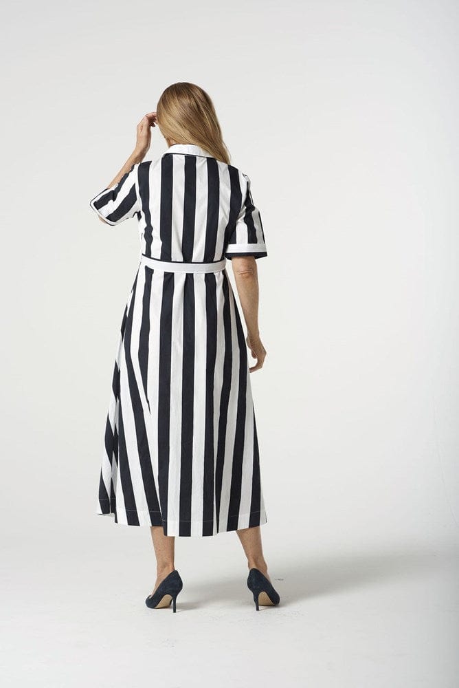 Load image into Gallery viewer, Goondiwindi Cotton Womens Bias Cut Thick Stripe Dress
