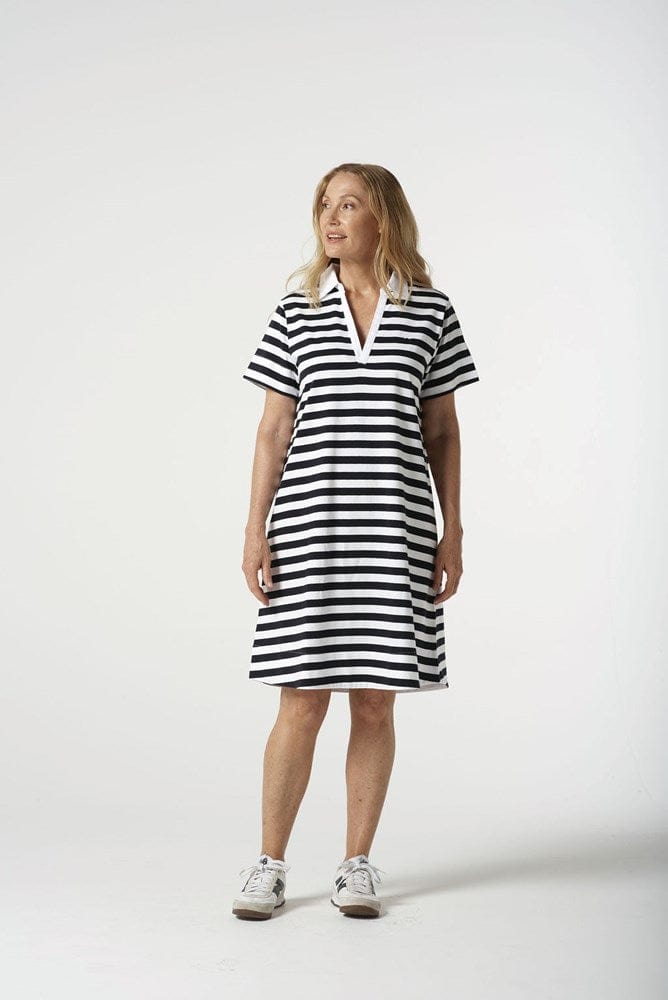Load image into Gallery viewer, Goondiwindi Cotton Womens Polo Striped Dress

