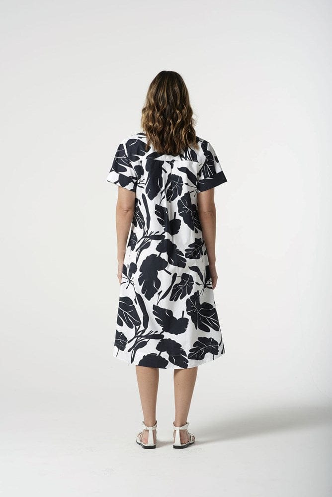 Load image into Gallery viewer, Goondiwindi Cotton Womens Block Leaf Print Dress
