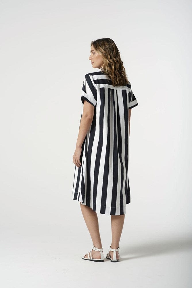 Load image into Gallery viewer, Goondiwindi Cotton Womens 3/4 Sleeve Thick Stripe Dress
