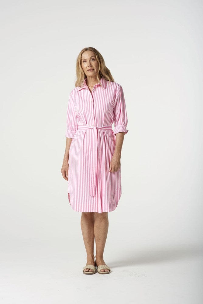 Load image into Gallery viewer, Goondiwindi Cotton Womens Stripe Shirt Dress
