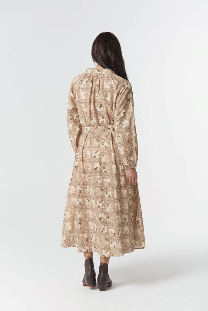 Load image into Gallery viewer, Goondiwindi Cotton Homestead Linen Cotton Belted Dress
