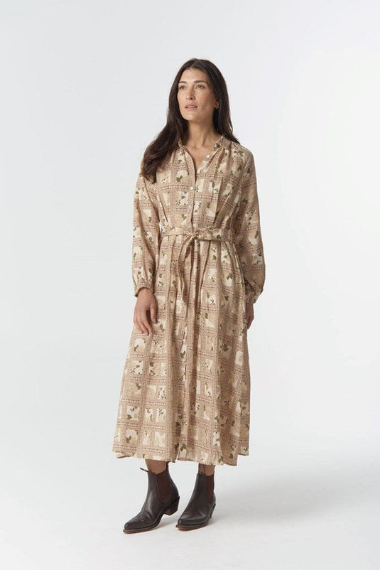 Goondiwindi Cotton Homestead Linen Cotton Belted Dress