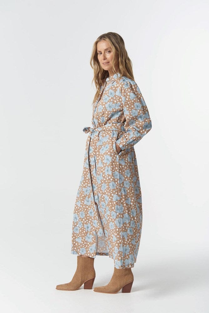 Load image into Gallery viewer, Goondiwindi Cotton Outpost Linen Cotton Maxi Dress

