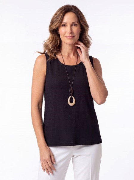 Load image into Gallery viewer, Jillian Womens Textured Knit Cami and Pendant - White
