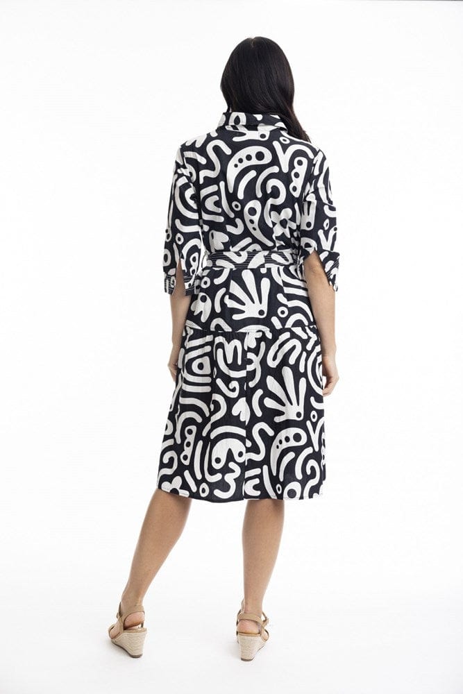 Load image into Gallery viewer, Orientique Womens Poplin Print Dress
