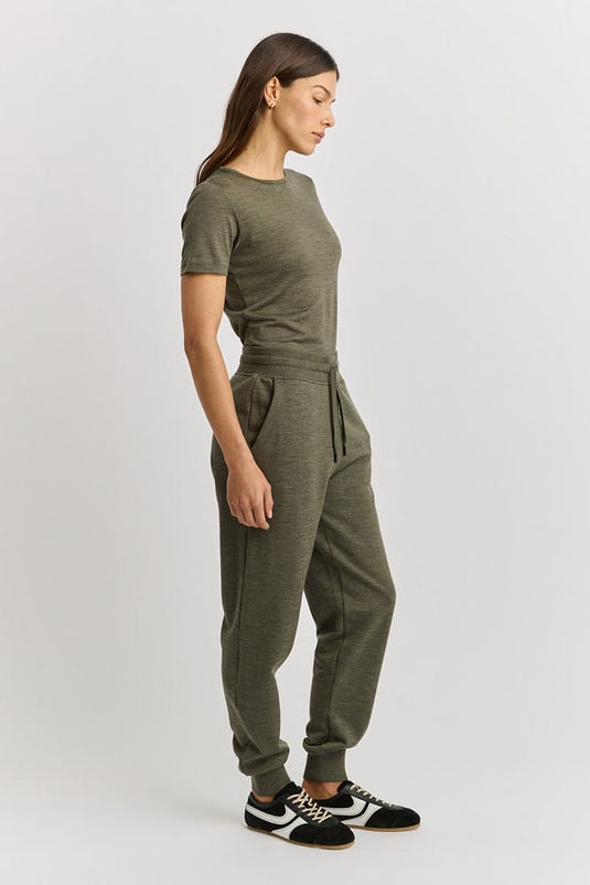 Toorallie Womens Lounge Drawstring Pant - Kale