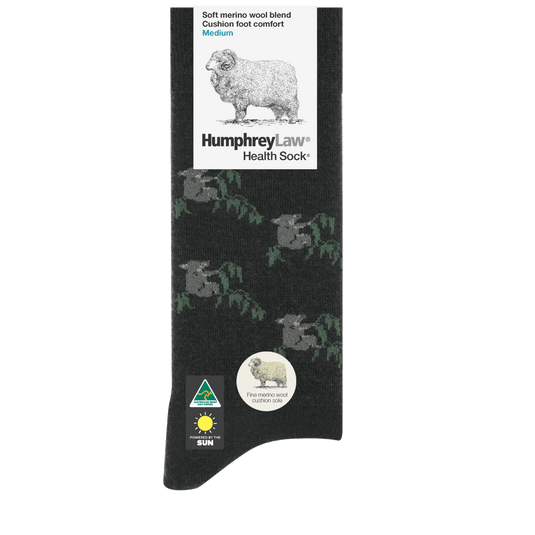 Humphrey Law Fine Merino Wool Cushion Sole Health Sock - Tourist